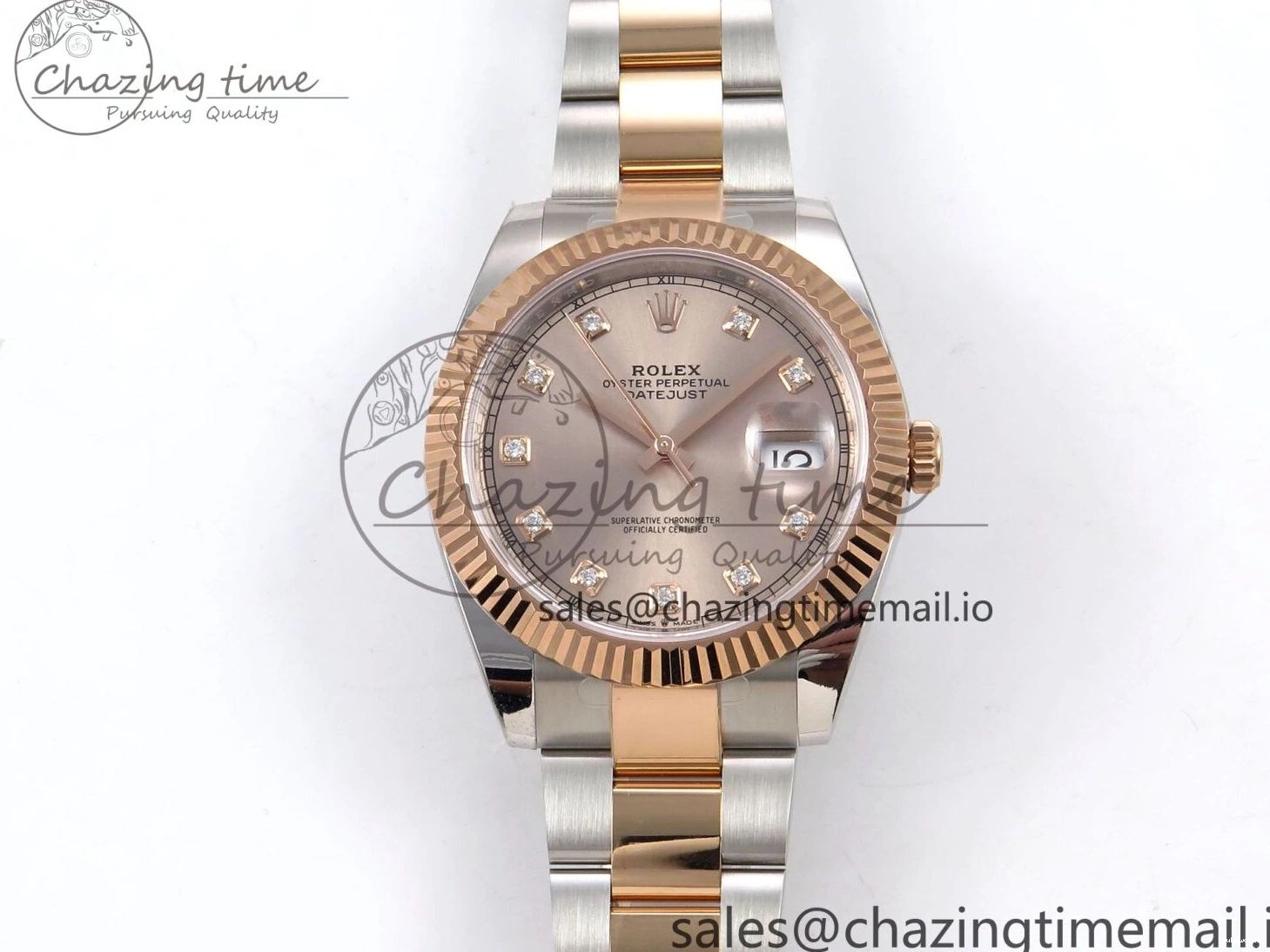 SH3235（Gain Diamonds Oyster 904L DateJust 126331 Steel Dial ARF RG on Edition 41 SS Bracelet 1:1 Weight） Best RG 0517